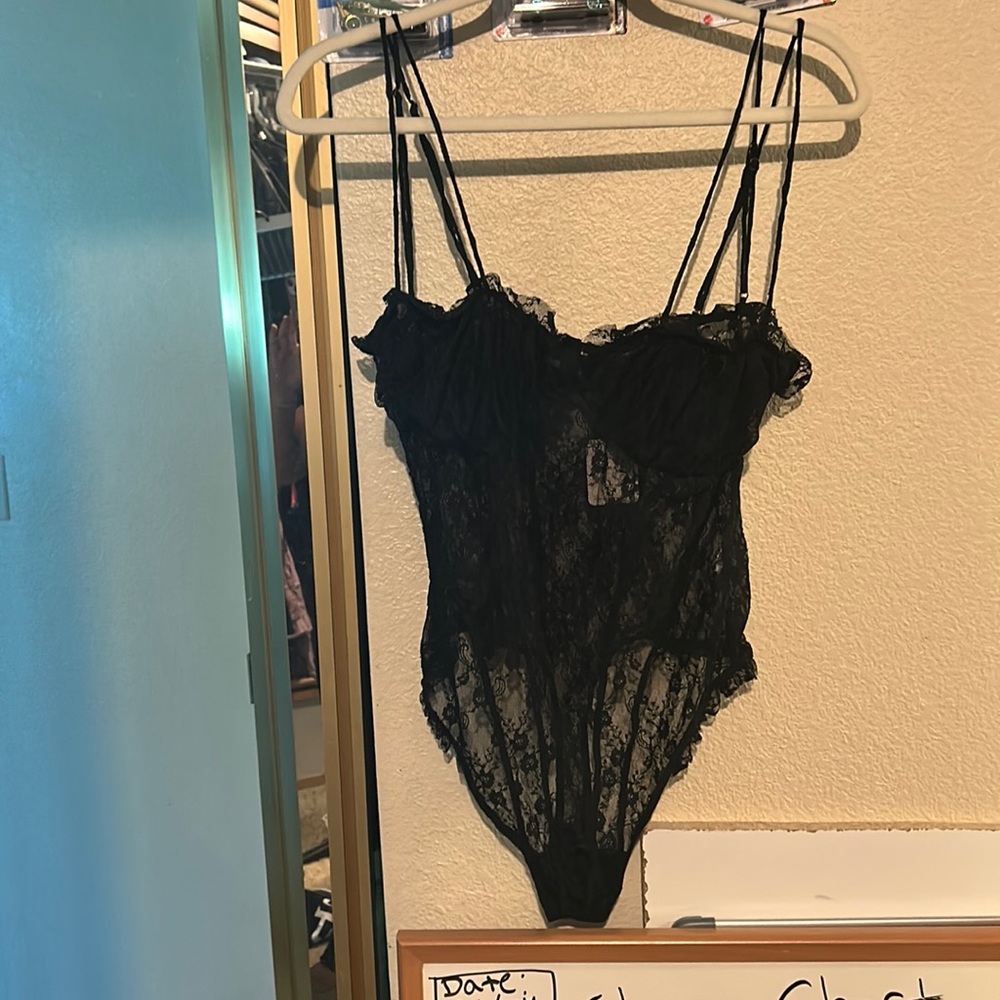 Black Lacey bodysuit